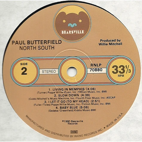 Paul Butterfield - North South