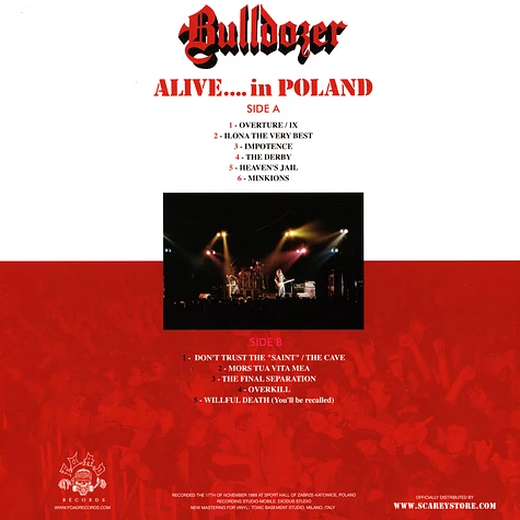 Bulldozer - Alive In Poland Marbled Vinyl Edition