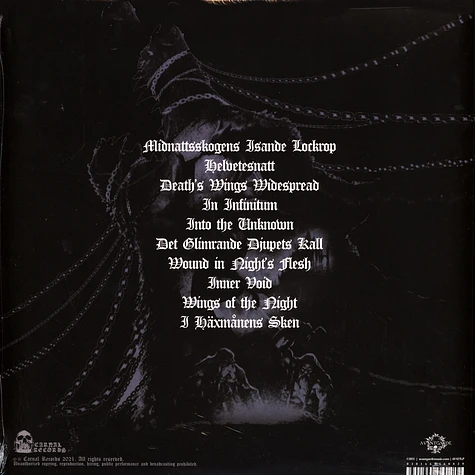 Grafvitnir - Death's Wings Widespread Red/Black Smoke Vinyl Edition