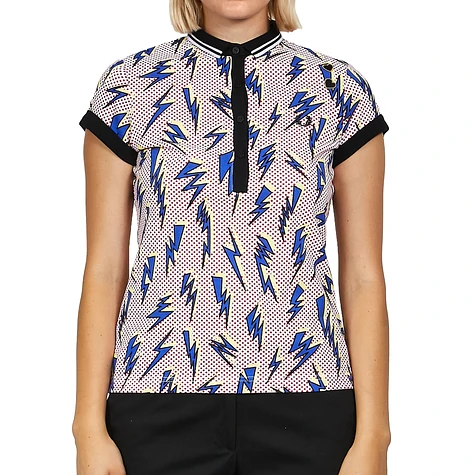 Fred Perry x Amy Winehouse Foundation - Lightning Print Pique Shirt