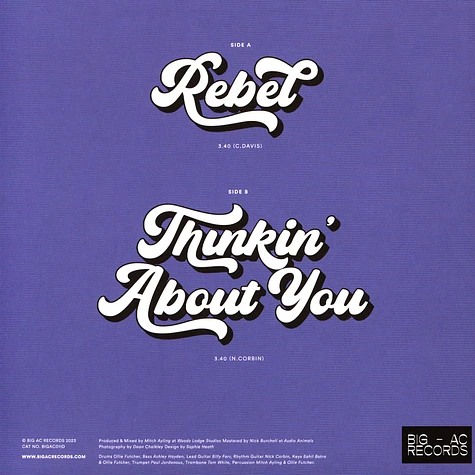 Carmy Love - Rebel / Thinkin' About You White Vinyl Edition