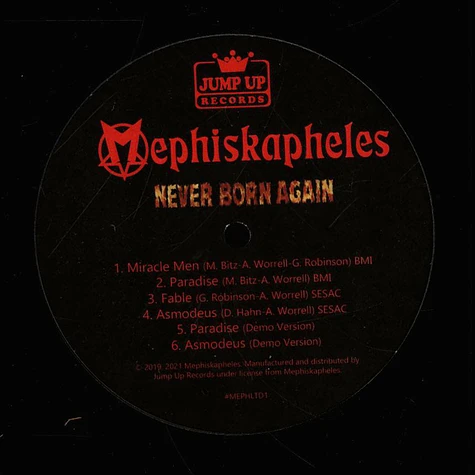 Mephiskapheles - Never Born Again Picture Disc Edition