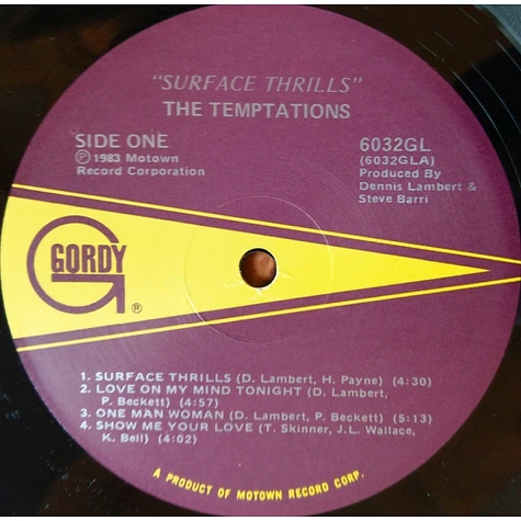 The Temptations - Surface Thrills