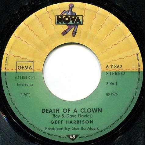Geff Harrison - Death Of A Clown