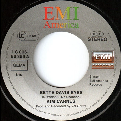 Kim Carnes - Bette Davis Eyes