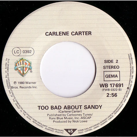 Carlene Carter with Dave Edmunds - Baby Ride Easy