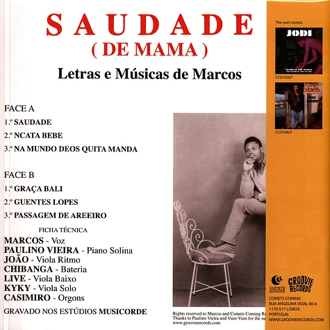Marcos - Saudade (De Mama) Black Vinyl Edition