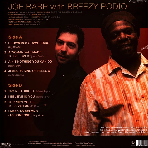 Joe Barr & Breezy Rodio - Soul For The Heart