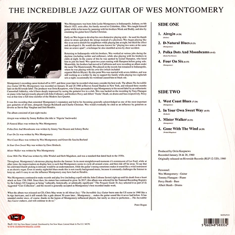 Wes Montgomery - Incredible Jazz Guitar Of