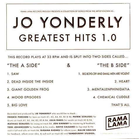 Jo Yonderly - Greatest Hits 1.0