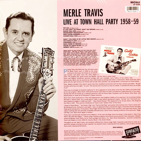 Merle Travis - Live At Town Hall 58/59