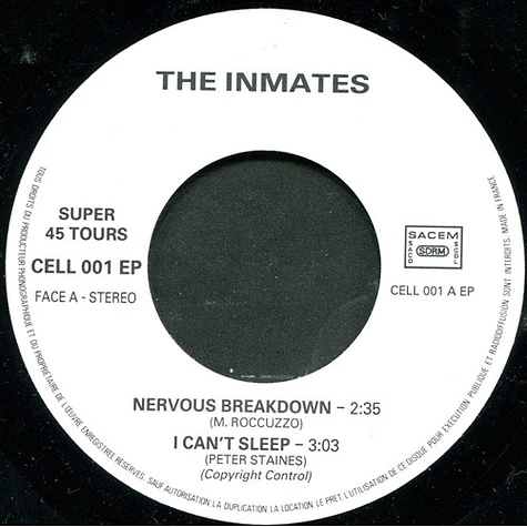 The Inmates - Nervous Breakdown