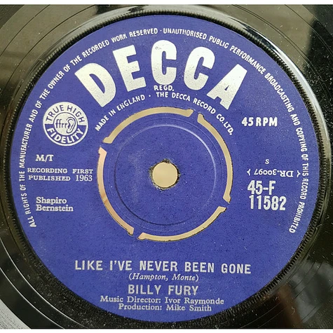 Billy Fury - Like I've Never Been Gone
