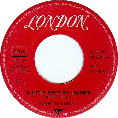 Donnie Elbert - A Little Piece Of Leather