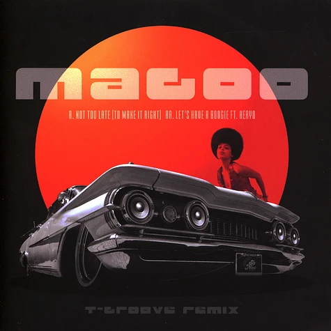 Magoo - Not Too Late (To Make It Right) / Let's Have A Boogie T-Groove Remixes