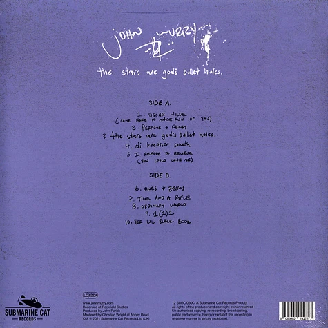John Murry - The Stars Are God's Bullet Holes Clear Vinyl Edition