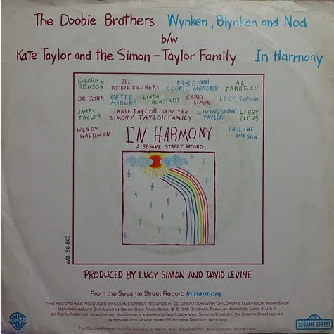The Doobie Brothers / Kate Taylor And The Simon-Taylor Family - Wynken, Blynken And Nod / In Harmony