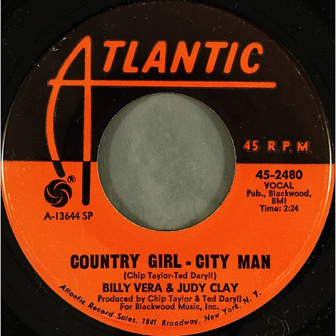 Billy Vera & Judy Clay - Country Girl - City Man / So Good (To Be Together)