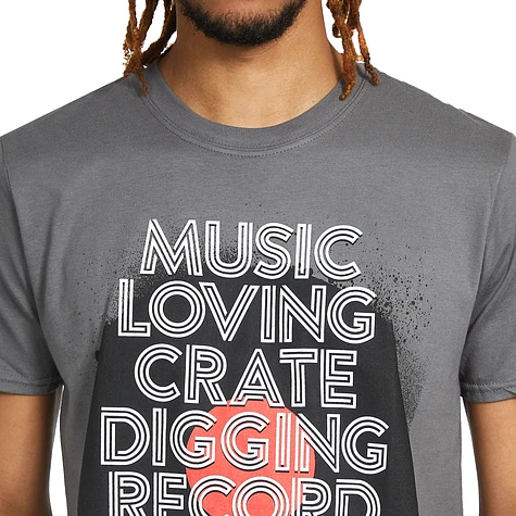 Vinyl Junkie - Music Loving Crate Digging T-Shirt