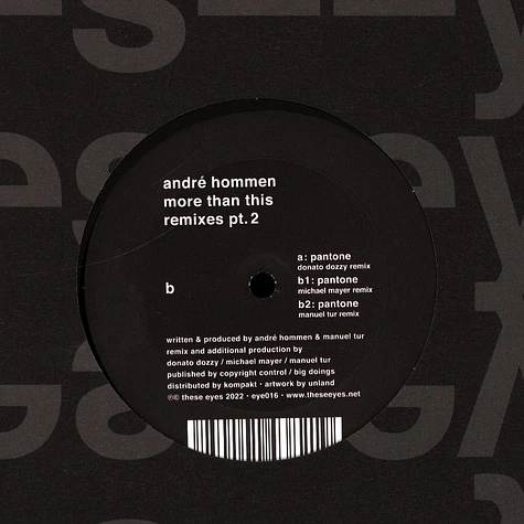 Andre Hommen - More Than This Remixes Part 2