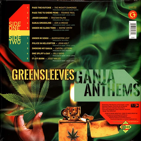 V.A. - Greensleeves Ganja Anthems Green Vinyl Record Store Day 2022 Vinyl Edition