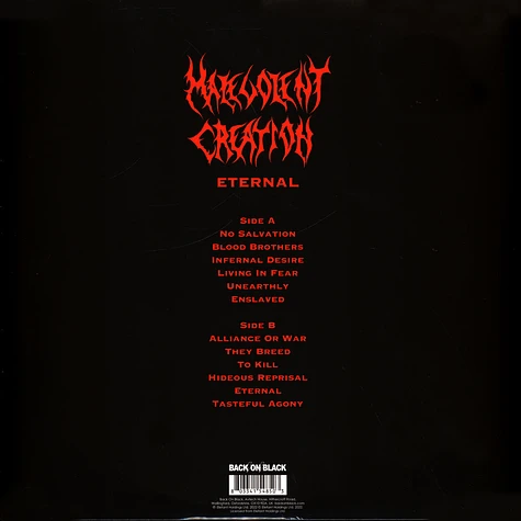 Malevolent Creation - Eternal Grey Vinyl Edition