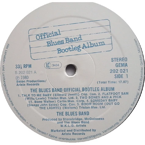 The Blues Band - Official Bluesband Bootleg Album