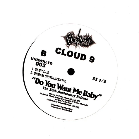 Cloud 9 - Do You Want Me Baby The 30th Anniversary Release