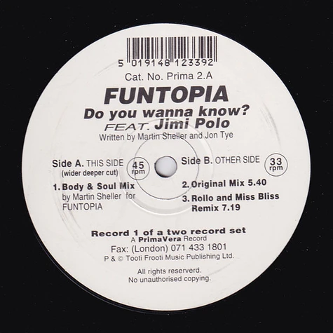 Funtopia feat. Jimi Polo - Do You Wanna Know?