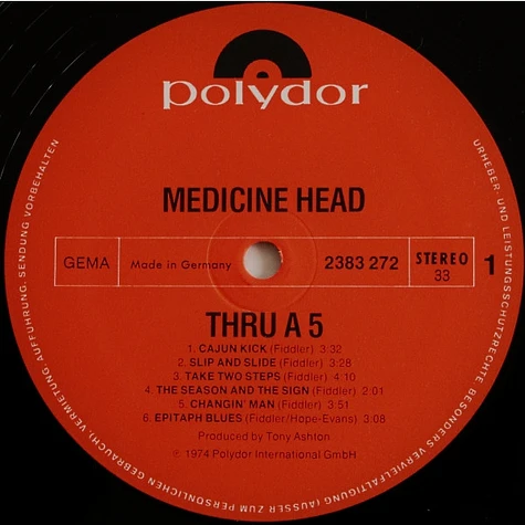 Medicine Head - Thru' A Five