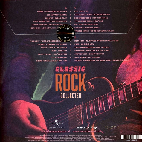 V.A. - Classic Rock Collected Gold Vinyl Edition