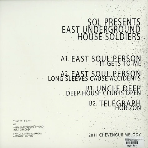 V.A. - Sol Presents East Underground House Soldiers