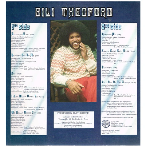 Bili Thedford - Music Of My 2nd Birth