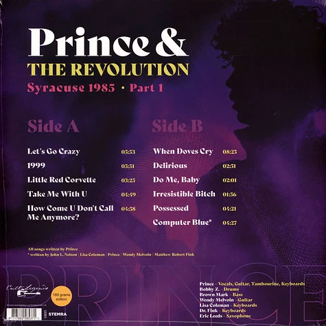 Prince - Syracuse 1985 Part 1