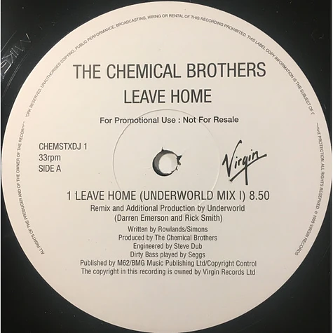 Chemical Brothers - Leave Home - The Underworld Mixes