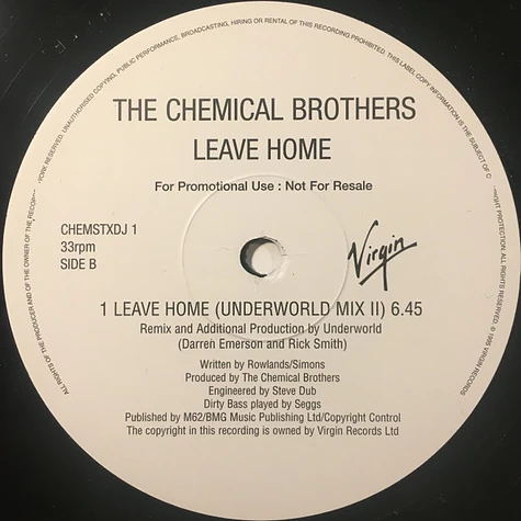 Chemical Brothers - Leave Home - The Underworld Mixes