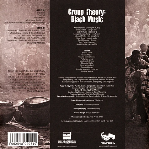 Tumi Mogorosi - Group Theory: Black Music