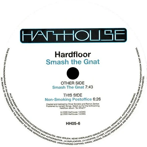 Hardfloor - Smash The Gnat