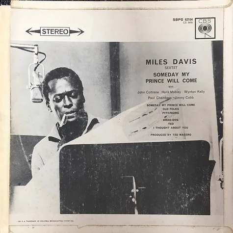 The Miles Davis Sextet - Someday My Prince Will Come