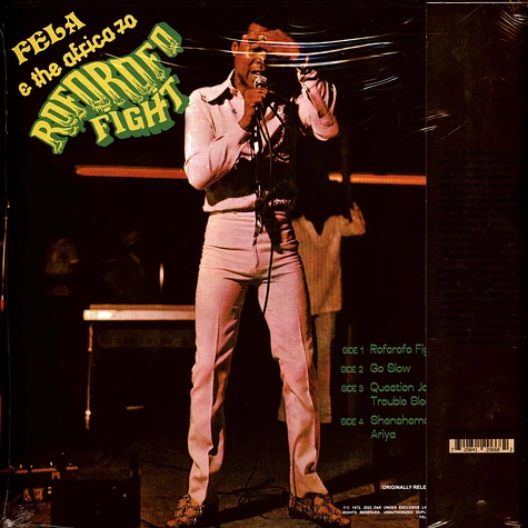 Fela Kuti - Roforofo Fight Colored Vinyl Edition