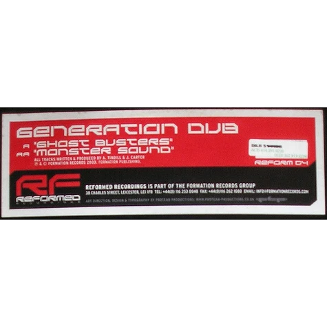 Generation Dub - Ghost Busters / Monster Sound