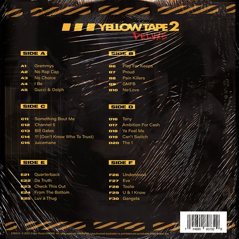 Key Glock - Yellow Tape 2 (Deluxe) Colored Vinyl Edition