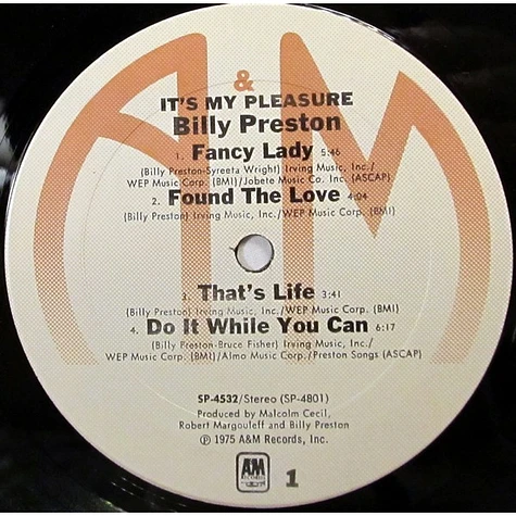 Billy Preston - It's My Pleasure