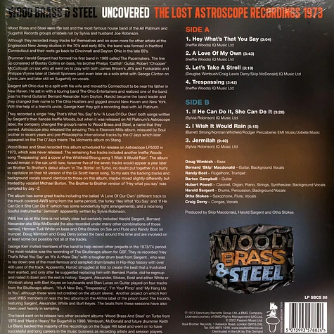 Wood, Brass & Steel - Uncovered - The Lost Astroscope Recordings 1973