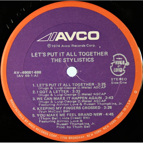 The Stylistics - Let's Put It All Together