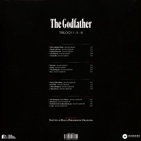 The City Of Prague Philharmonic Orchestra - The Godfather Trilogy Blood Red Splatter Vinyl Edition