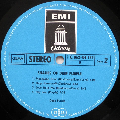 Deep Purple - Shades Of Deep Purple