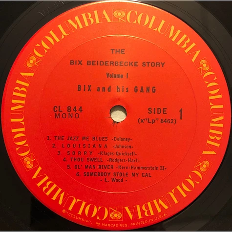 Bix Beiderbecke - The Bix Beiderbecke Story: Vol. 1 - Bix And His Gang