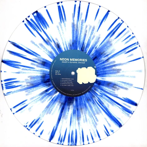 Death's Dynamic Shroud - Neon Memories Blue Splattered White Vinyl Edition