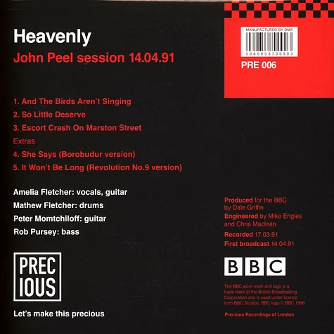 Heavenly - John Peel 14.04.91